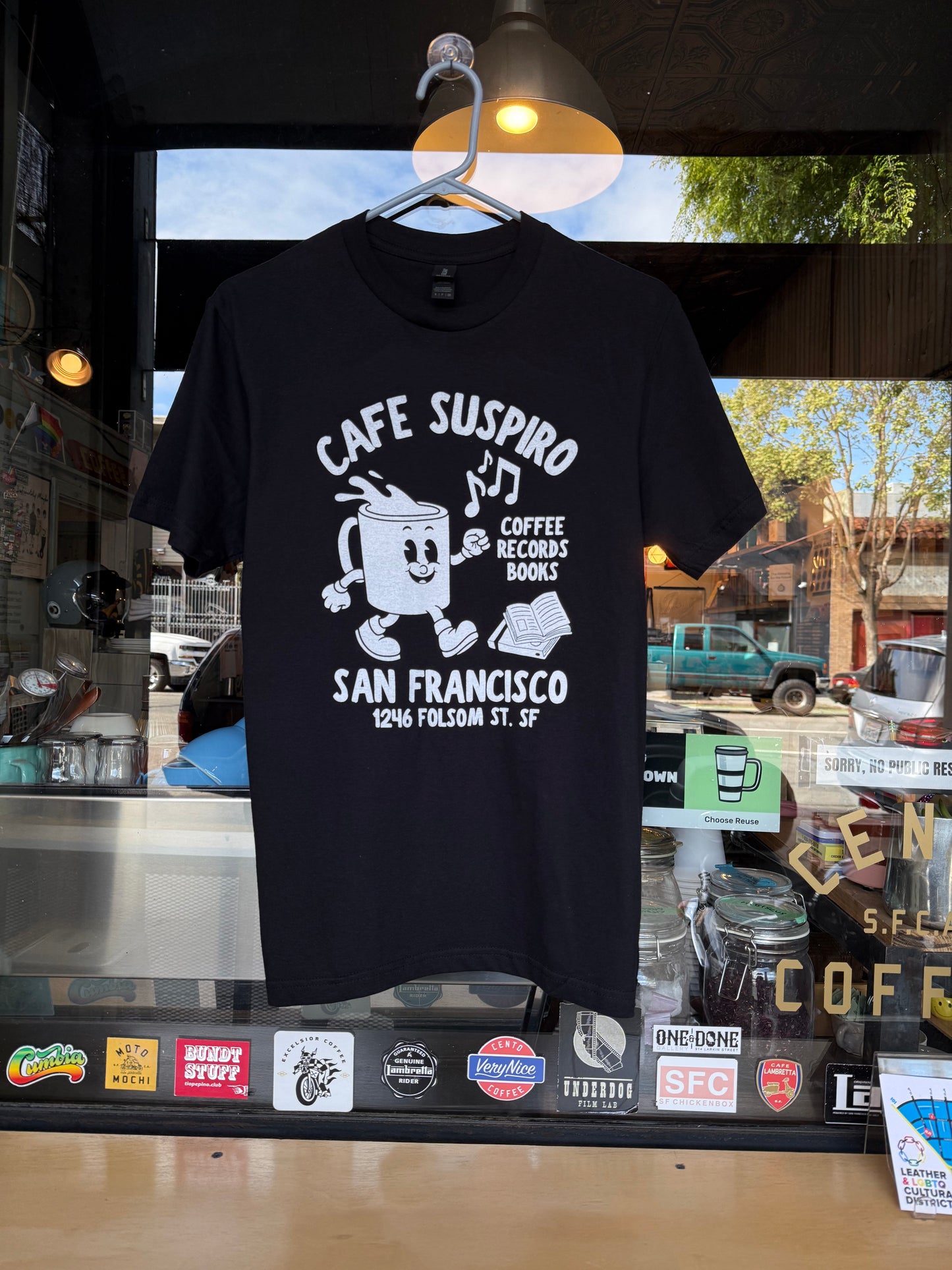 Cafe Suspiro Black Tee