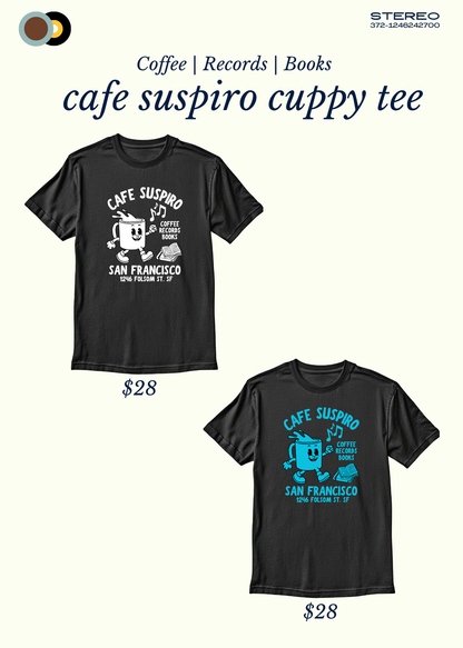 Cafe Suspiro Cuppy Black Tee (2 Colors)