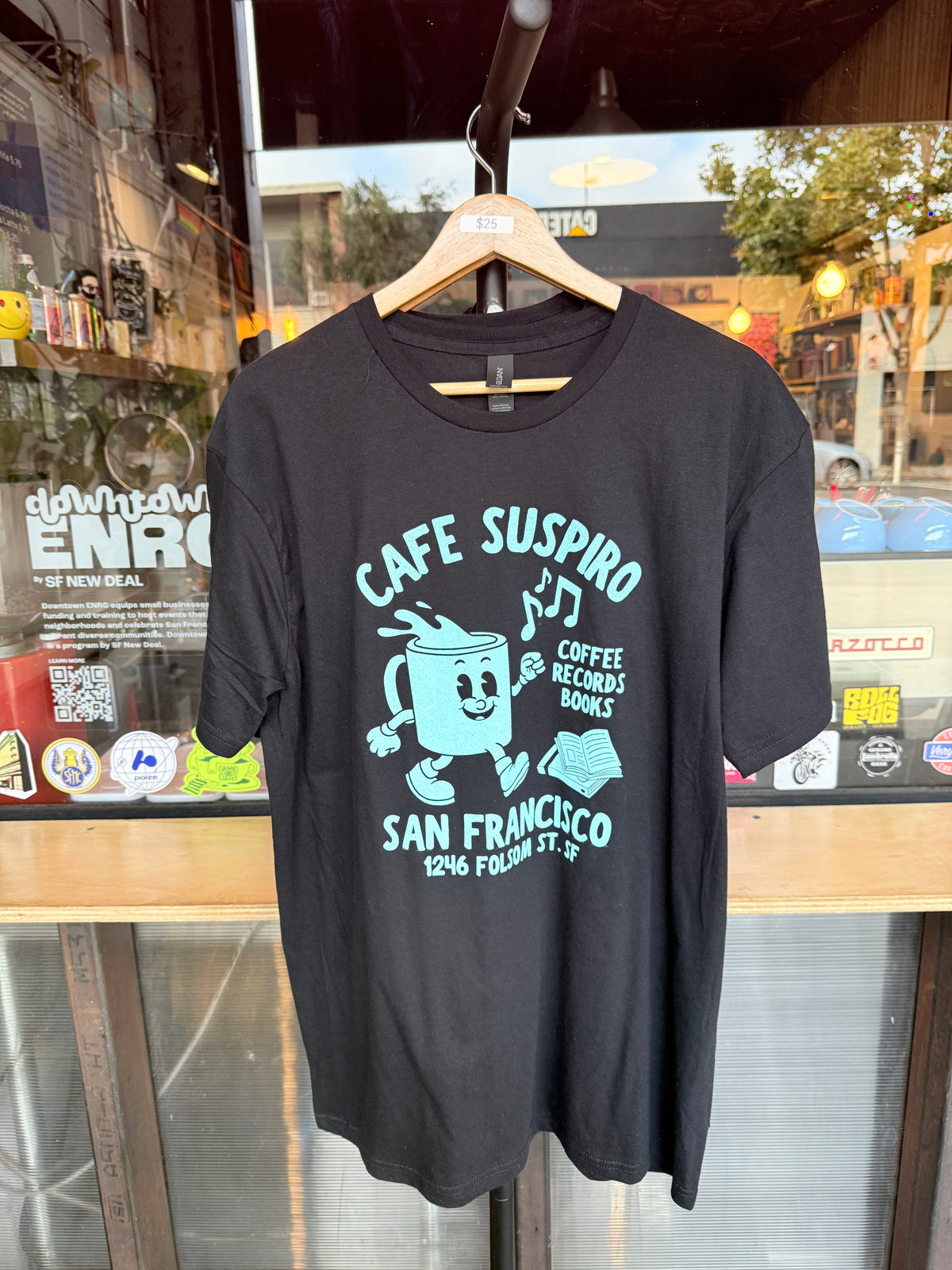 Cafe Suspiro Cuppy Black Tee (2 Colors)