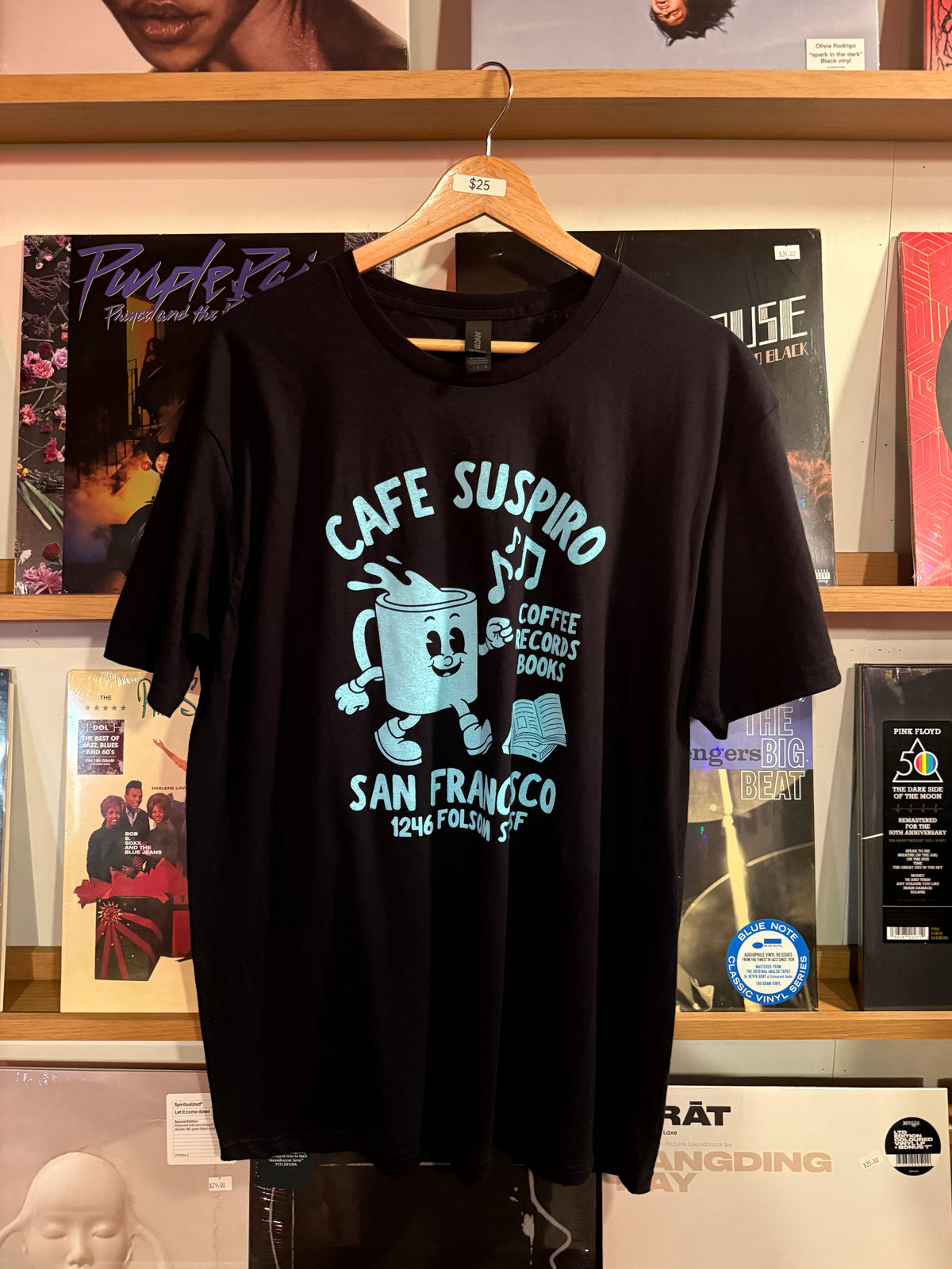 Cafe Suspiro Cuppy Black Tee (2 Colors)